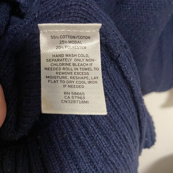 NWT Crew Neck Sweater Caslon Contrast Cuff Size S - Picture 7 of 7